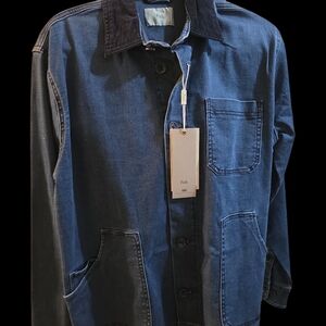 Folk Men's Blue Denim Jacket